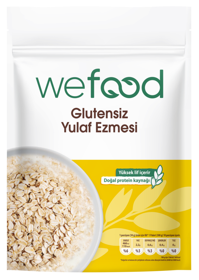WEFOOD GLÜTENSİZ YULAF EZMESİ 300 GR